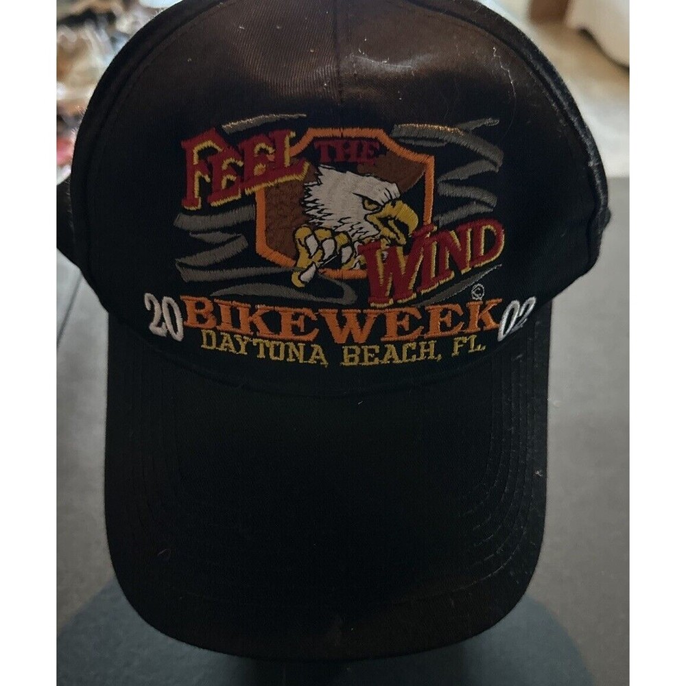 Feel The Wind 2002Annual Rally Bike Week Daytona Beach Motorcycle Cap Hat